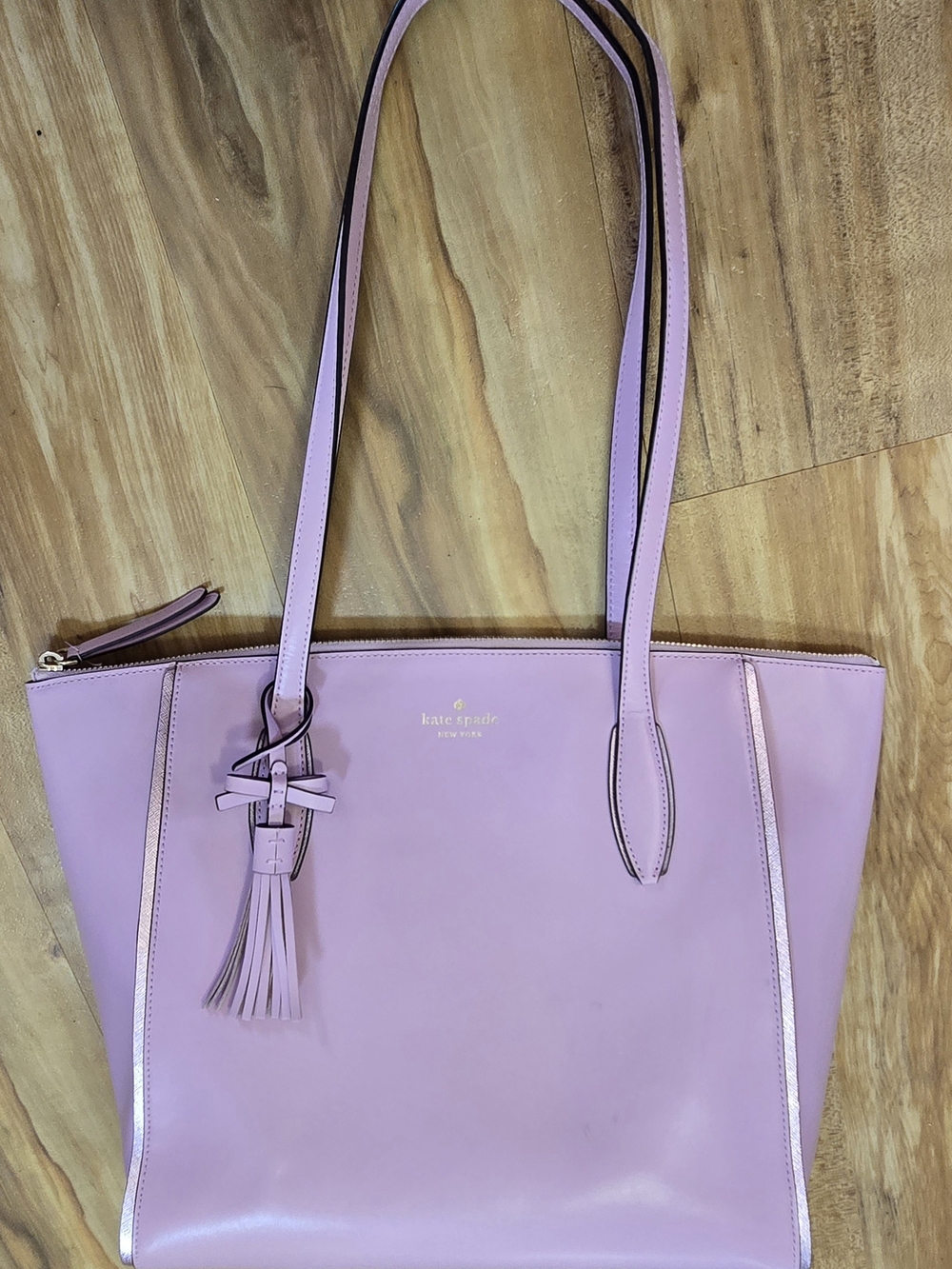 Kate Spade New York Kali Large Leather Tote Bag - Quartz Pink (Pristine Conditio